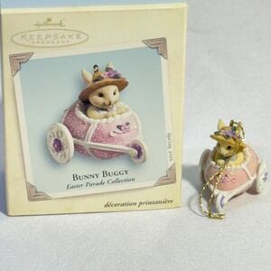 Hallmark Bunny Buggy Keepsake Ornament,‎ Easter Parade Collection,2005, In Box